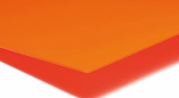 OROGLAS® plade, Orange translucent, 2030mm x 3050mm x 3,0mm, LT 19%
