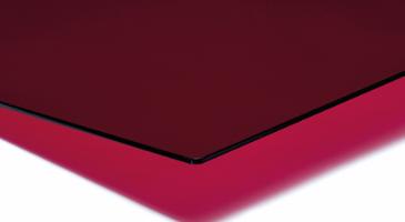 OROGLAS® plade, Rød transparent, 2030mm x 3050mm x 3,0mm, LT 29%